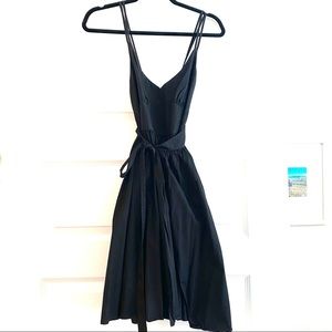 French Connection Black Wrap Dress - Double Strap